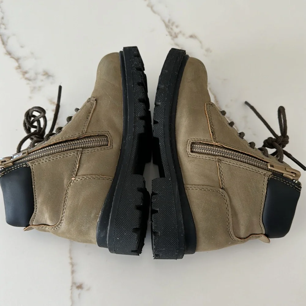 Rylee + Cru work boot olive little boys size 9